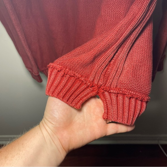 Tommy Bahama Men’s Red Cotton Quarter-Zip Pullover Sweater XL fisherman nautical - Picture 7 of 12